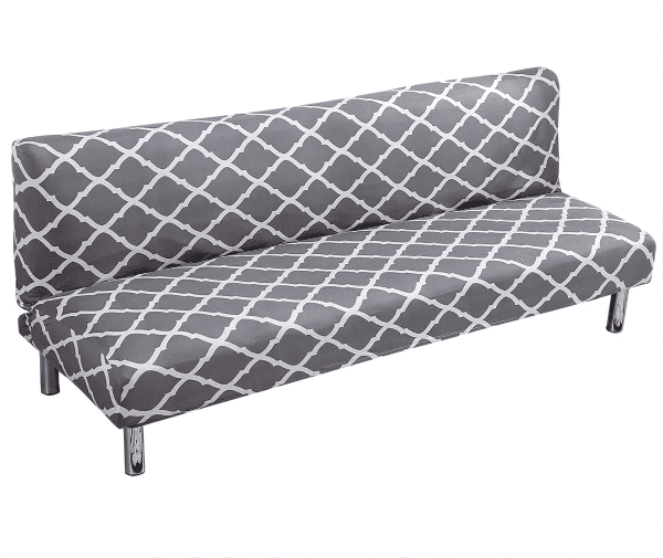 Housse de Clic Clac à Motif Géométrique Gris - Extensible, Ajustée & Moderne