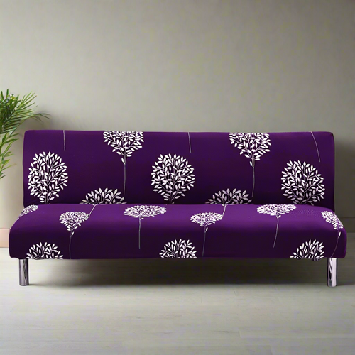 Housse de Clic Clac Extensible Violette à Motifs Floraux - Protection & Style Moderne
