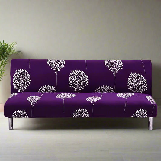 Housse de Clic Clac Extensible Violette à Motifs Floraux - Protection & Style Moderne