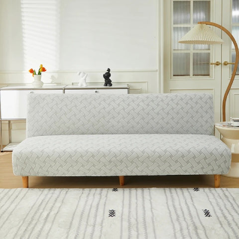 Housse de clic clac en jacquard - gris clair