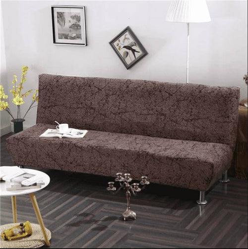 Housse Clic Clac Marron Foncé Motif Nature - Extensible et Élégante