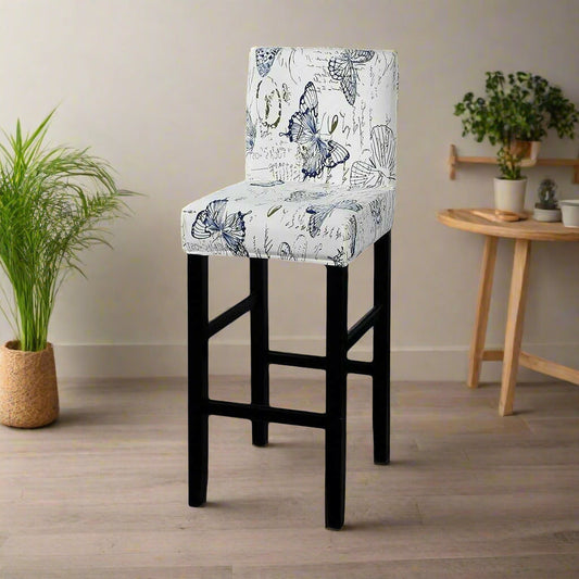 Housse de tabouret de bar avec motif papillon - Design élégant et moderne