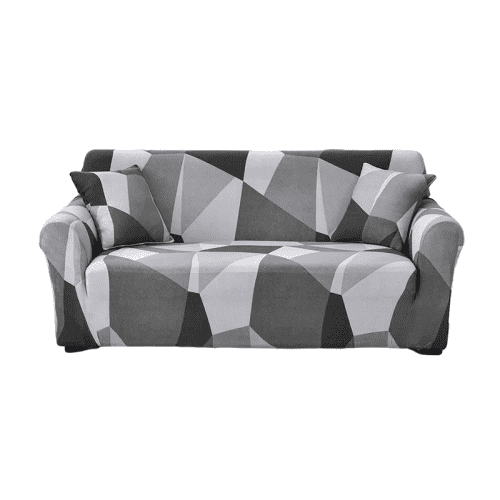 Housse Canapé d'Angle Universelle à Motifs Géométrique - Tissu Extensible