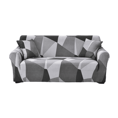 Housse Canapé d'Angle Universelle à Motifs Géométrique - Tissu Extensible