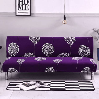 Housse de Clic Clac Extensible Violette à Motifs Floraux - Protection & Style Moderne
