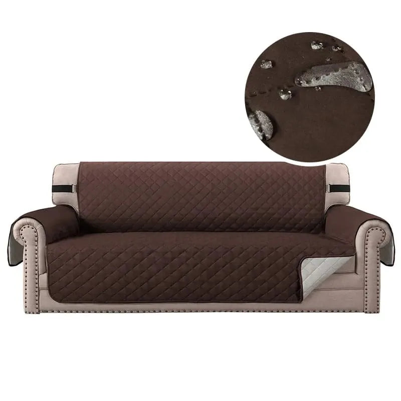 Housse de Canapé Imperméable Brun