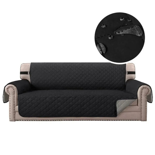 Housse de Canapé Imperméable Noir