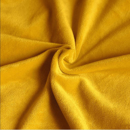 Housse de Chaise Scandinave Velours - Jaune - Installation simple et rapide