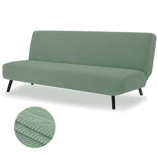 Housse clic clac en tissu polaire sans accoudoir - Housse bz couleur unie pour salon