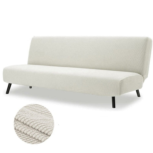 Housse clic clac en tissu polaire ultra-doux - Housse canapé clic clac couleur unie