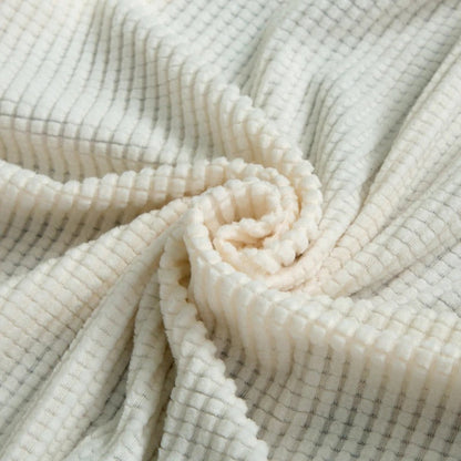 Housse clic clac en tissu polaire ultra-doux - Housse canapé clic clac couleur unie