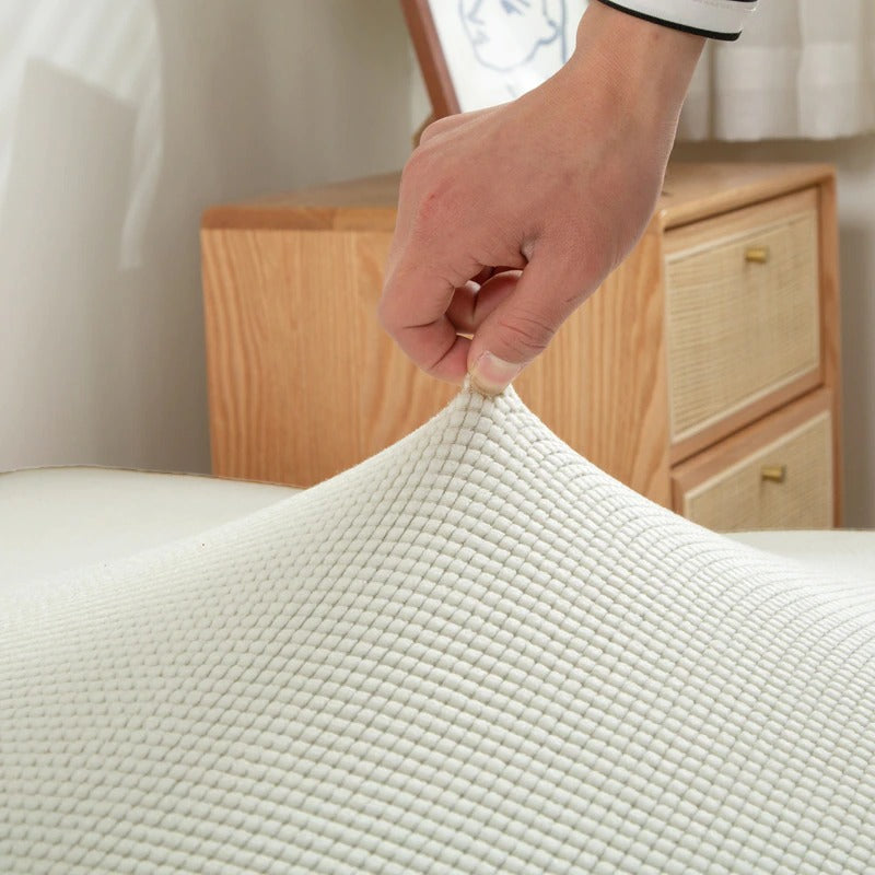 Housse clic clac en tissu polaire ultra-doux - Housse canapé clic clac couleur unie