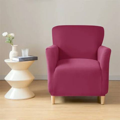 Housse de fauteuil cabriolet en jacquard - rouge bordeaux