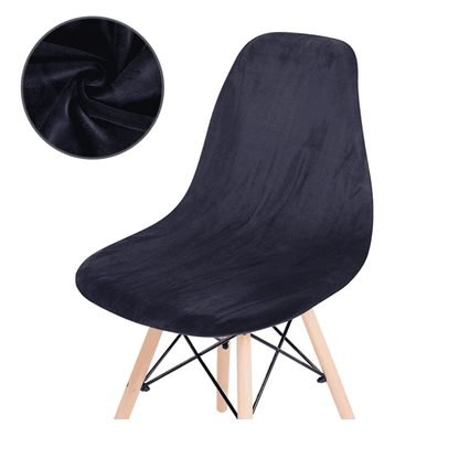 Housse de Chaise Scandinave Velours Bleu Marine - Élégance & Confort Intemporel