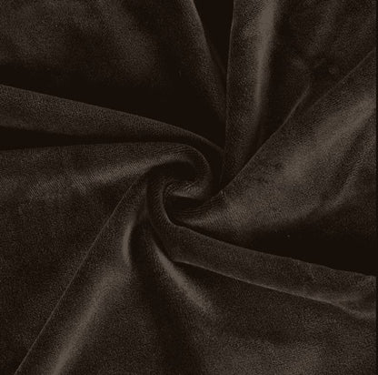 Housse de Chaise Scandinave Velours - Marron - Protection Optimale