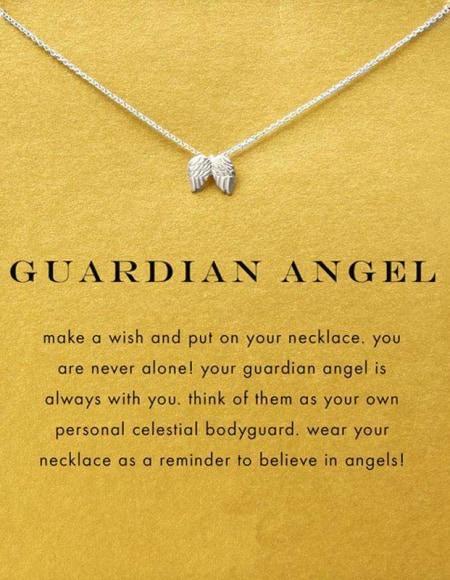 L'Ange Gardien : Collier Porte-Bonheur Argent