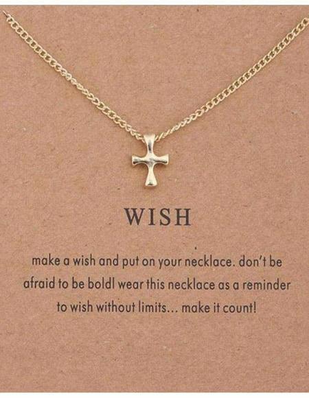 La Croix: Collier Porte-Bonheur Or