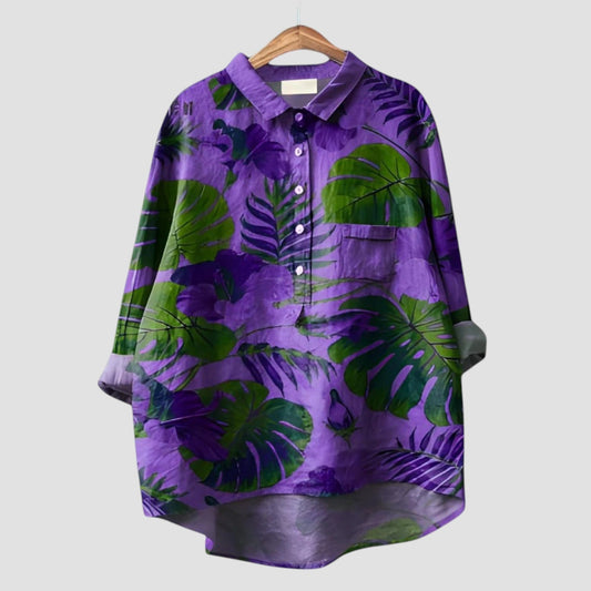 VERONICA | Chemise Femme avec Motif Graphique et Coupe Moderne