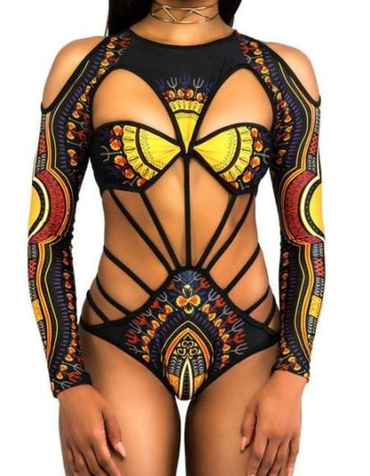 Maillot de bain Africain à manches