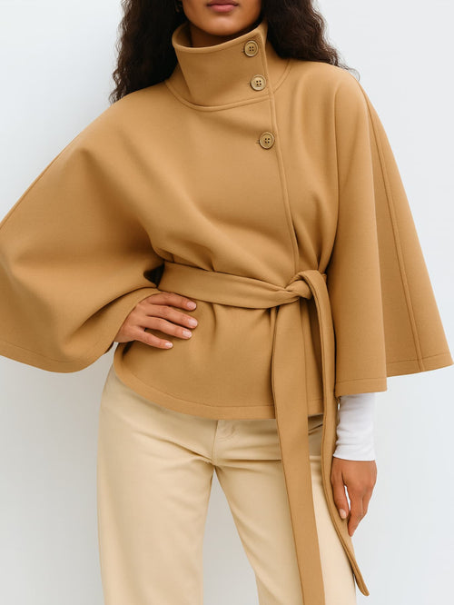 Trench élégant femme | Cape courte ajustée