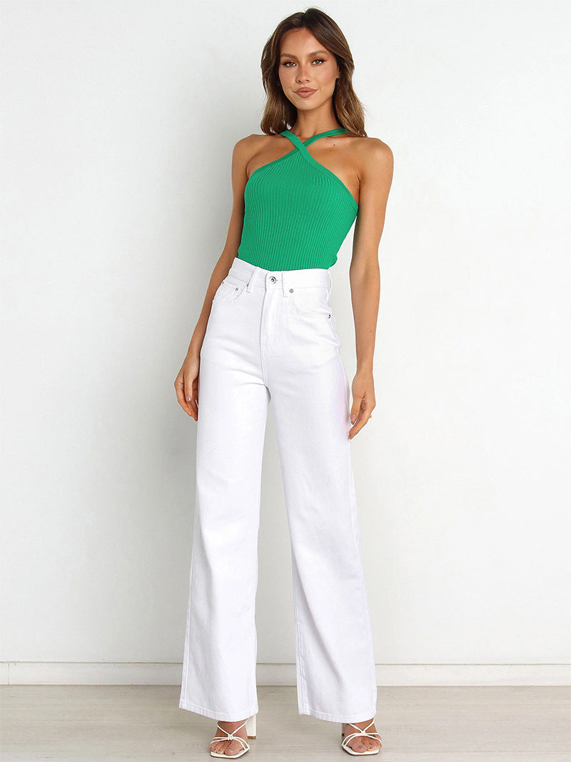 Débardeur bretelles avant croisées