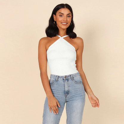 Débardeur bretelles avant croisées