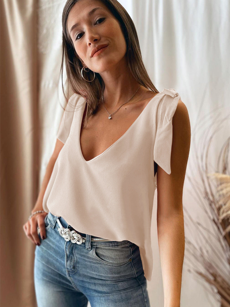 Débardeur à bretelles nouées