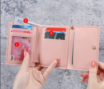 Petit portefeuille à fleurs