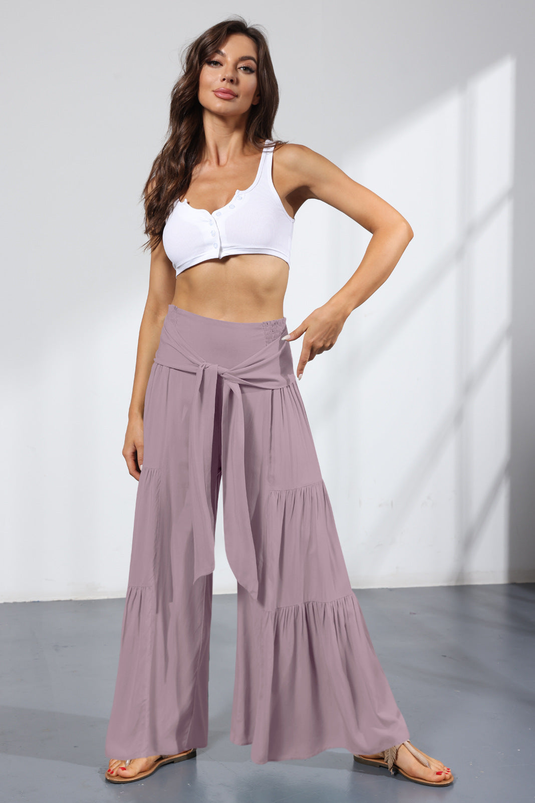 Pantalon hippie chic sculptant