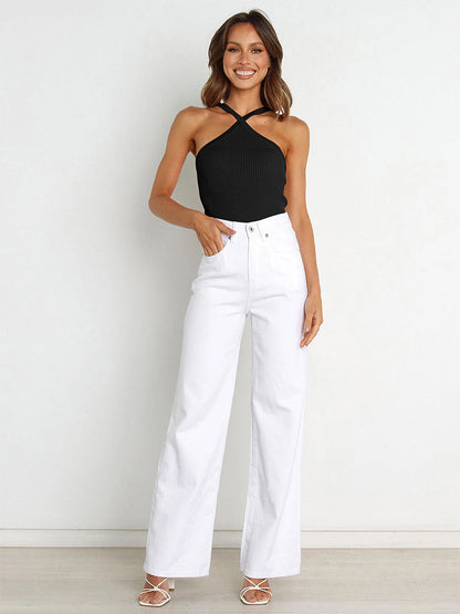 Débardeur bretelles avant croisées