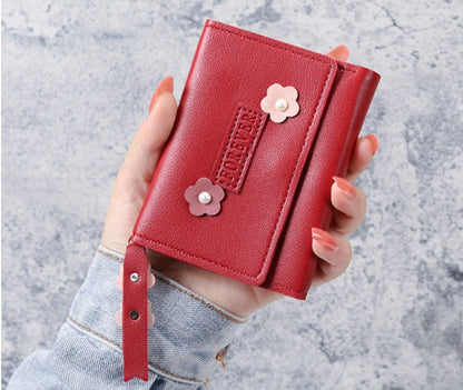 Petit portefeuille à fleurs