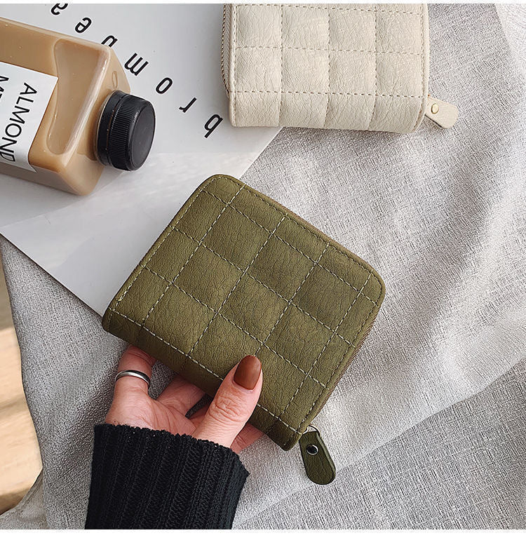 Petit portefeuille matelassé