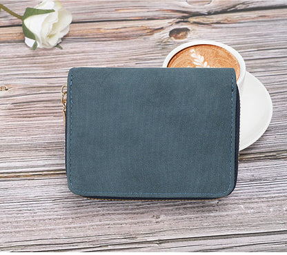 Petit portefeuille femme élégant feuille