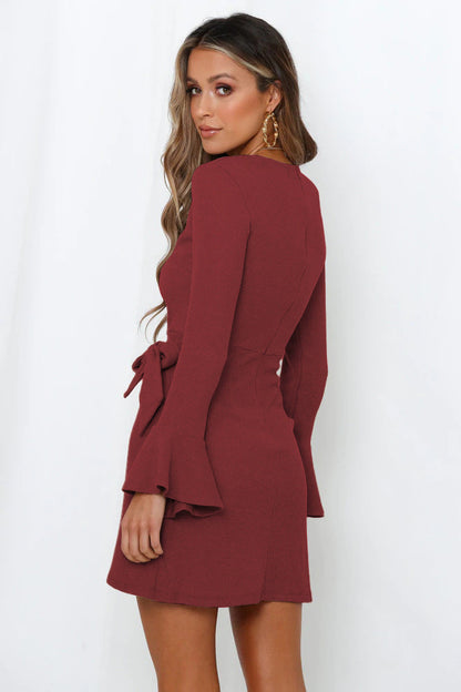 Robe à jupe portefeuille