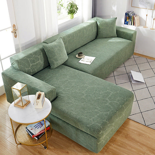 Housse de Canapé d'Angle - Vert avec Motifs