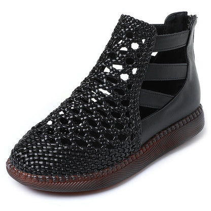 Cléopâtre Bottes sandales - Confortable et élégant (Cuir véritable)