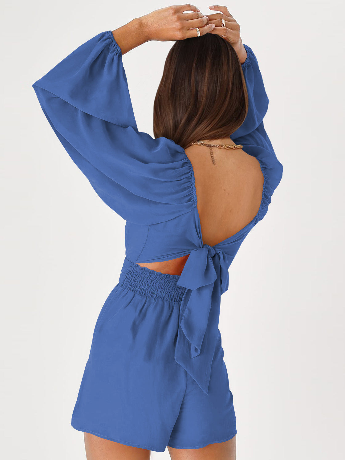 Combi-short chic à manches longues