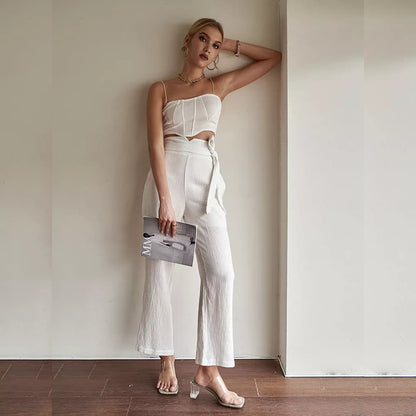 Pantalon blanc fluide