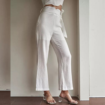 Pantalon blanc fluide