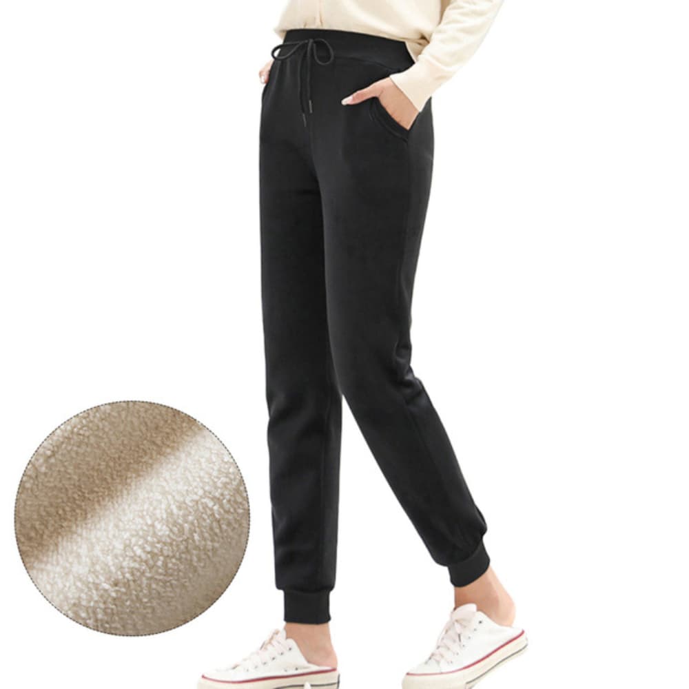 Pantalon pilou aspect velours