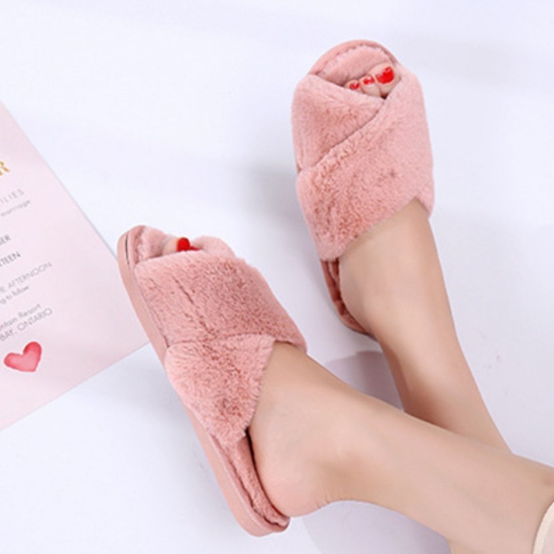 Pantoufles fourrure Alice