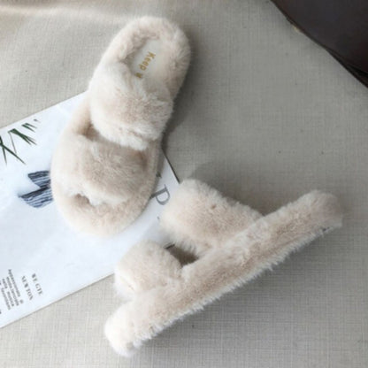 Pantoufles fourrure Gemma