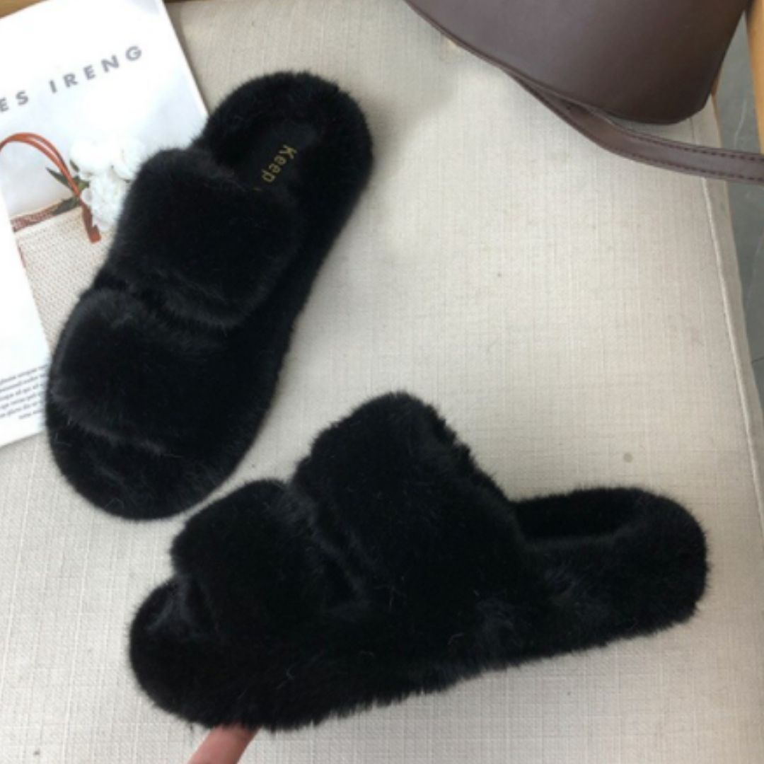 Pantoufles fourrure Gemma