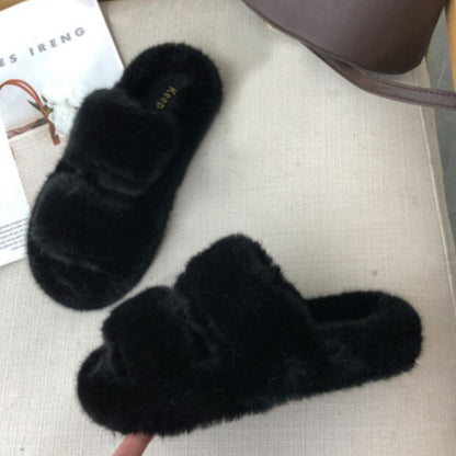 Pantoufles fourrure Gemma