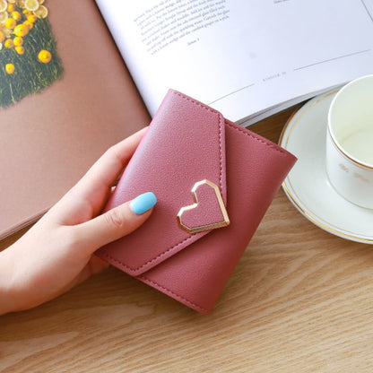 Petit portefeuille coeur femme