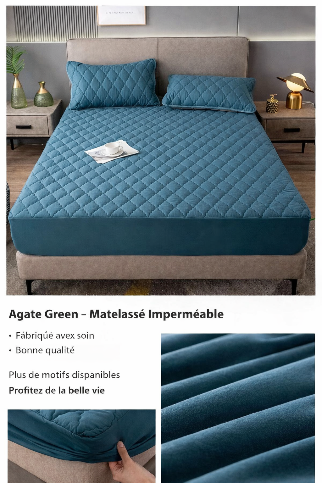 Protège-matelas imperméable et anti-poussière, couvre-lit anti-urine, housse de matelas Simmons
