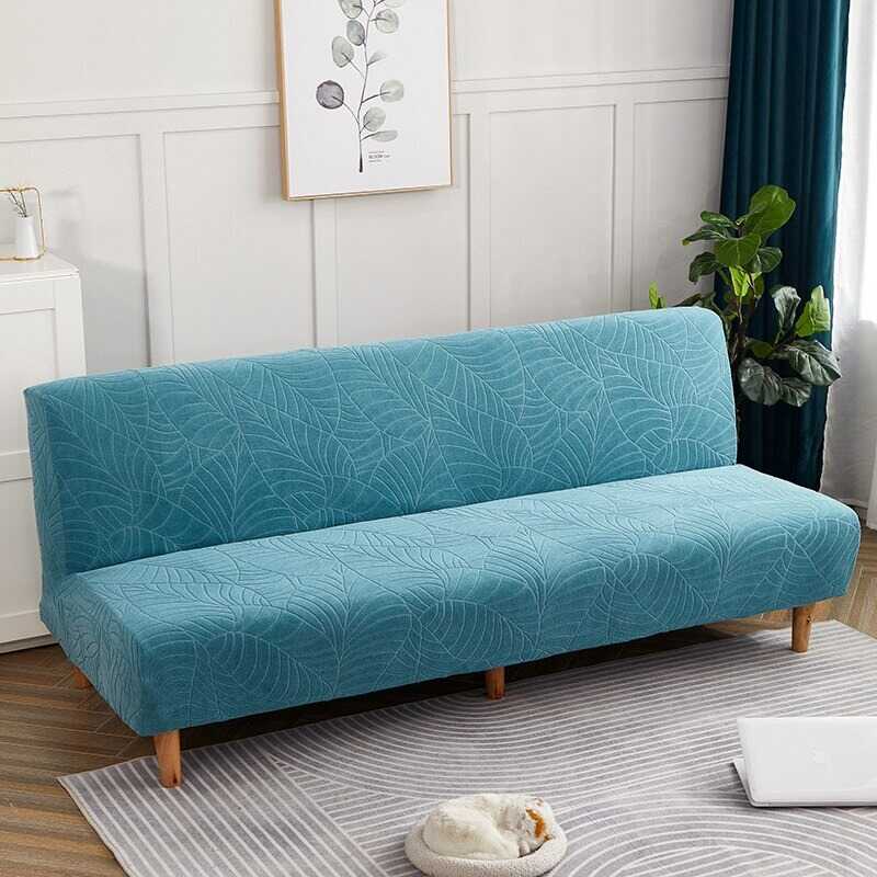 Housse pour canapé clic clac - Housse pour clic clac imperméable bleu ciel
