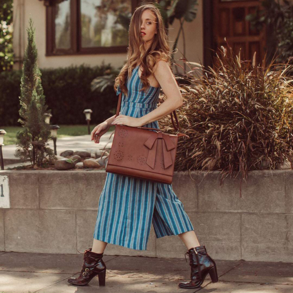 Sac à Bandoulière Élégant avec Nœud