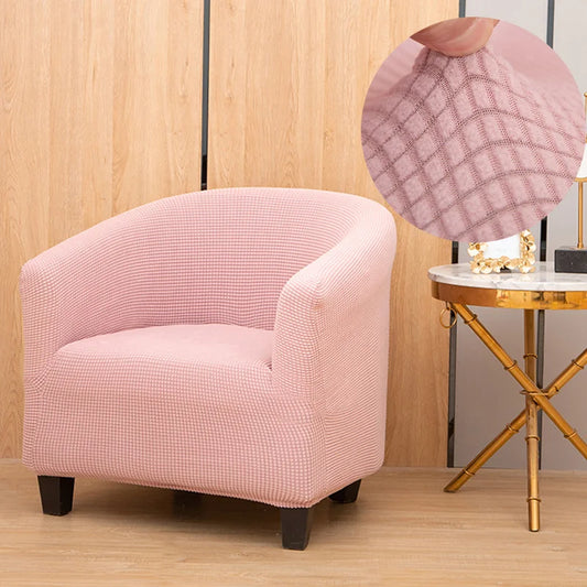 Housse de Fauteuil en Jacquard Rose