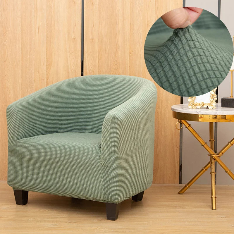 Housse de Fauteuil en Jacquard Vert
